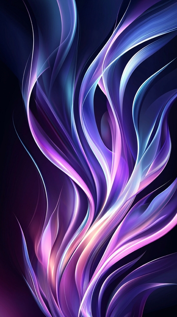 梦幻紫色渐变流动线条背景