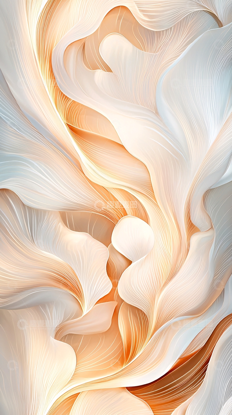 高清大图下载【趣麦麦图】抽象波浪线条艺术背景