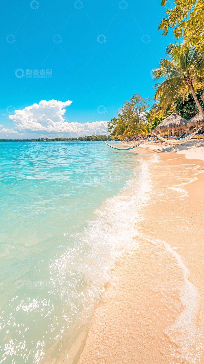 高清大图下载【趣麦麦图】热带海滩度假风光
