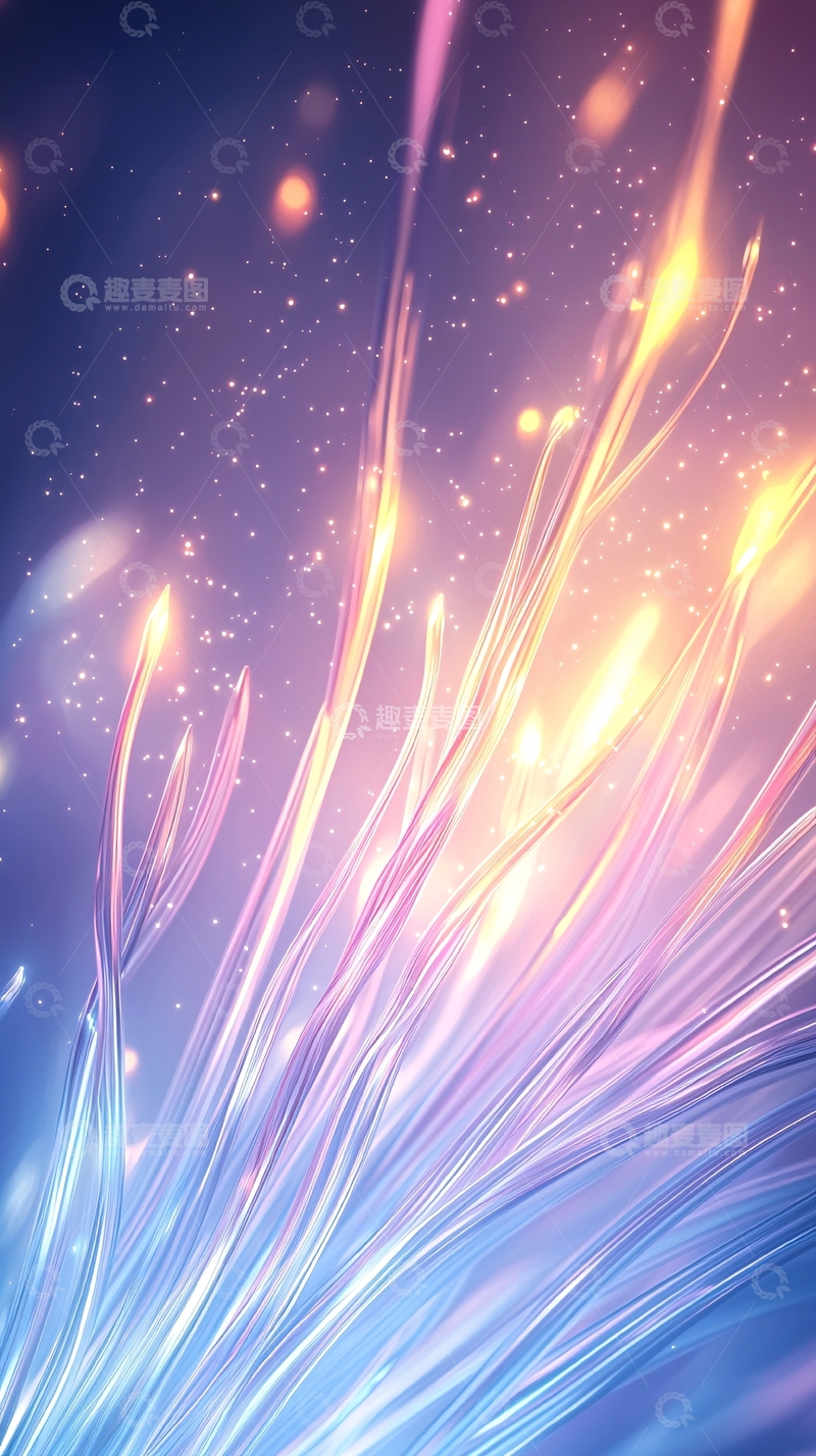 高清大图下载【趣麦麦图】梦幻光束背景素材