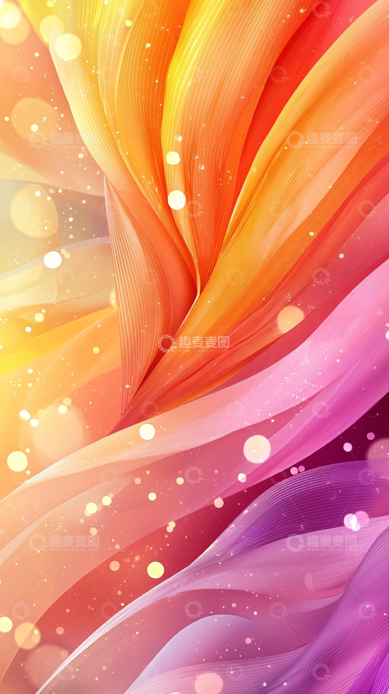 高清大图下载【趣麦麦图】彩虹渐变抽象背景