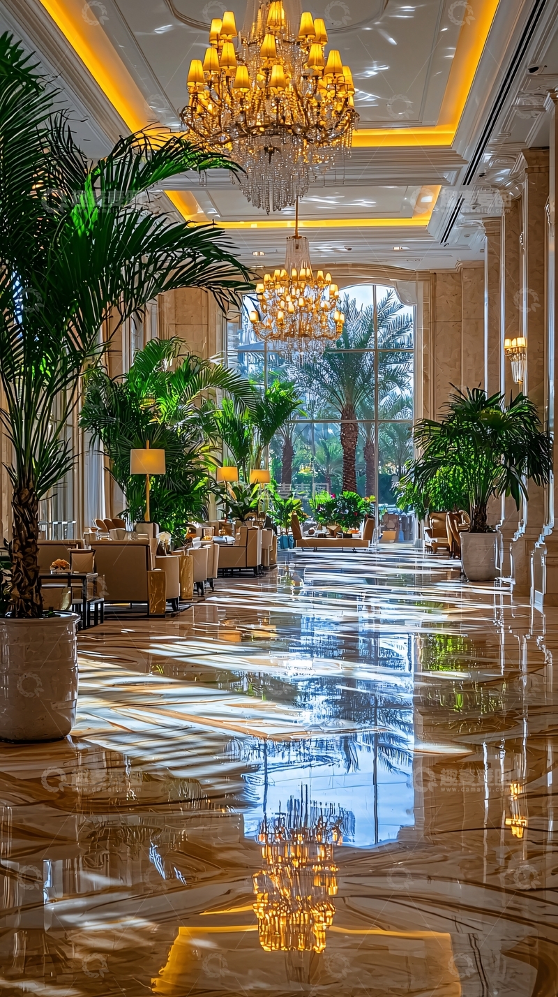 高清大图下载【趣麦麦图】豪华酒店大堂室内设计