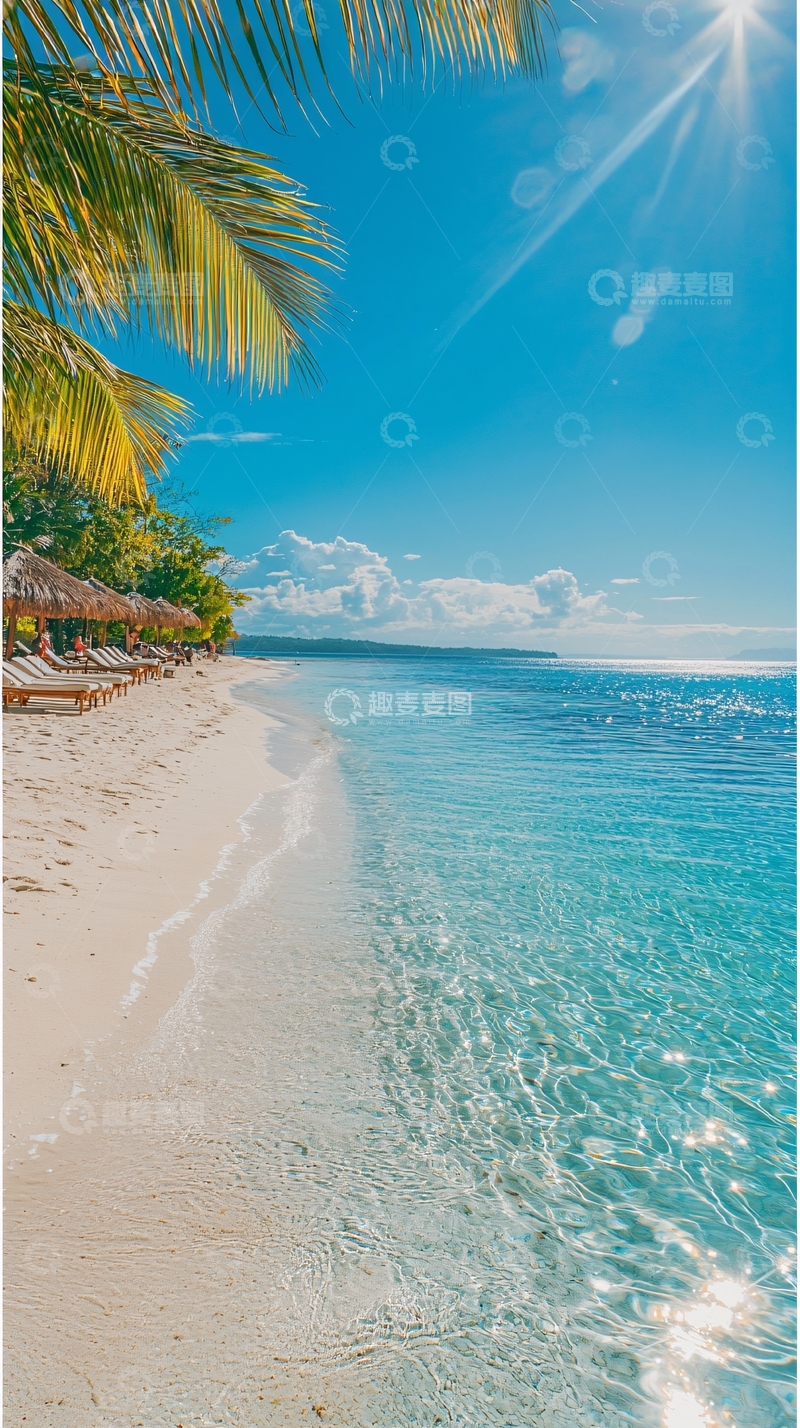 高清大图下载【趣麦麦图】热带海滩度假风光