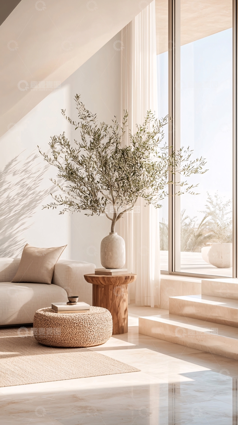 高清大图下载【趣麦麦图】现代简约客厅阳光明媚