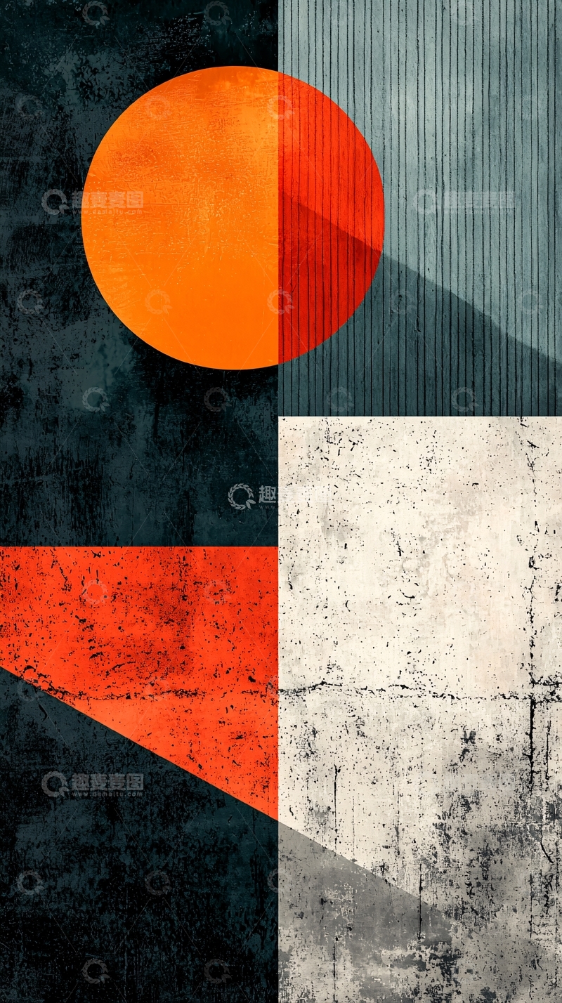 高清大图下载【趣麦麦图】抽象几何拼接艺术背景图