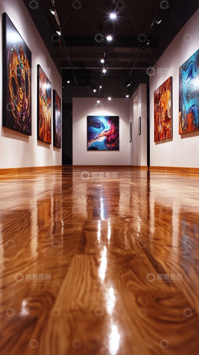 高清大图下载【趣麦麦图】艺术画廊展览厅