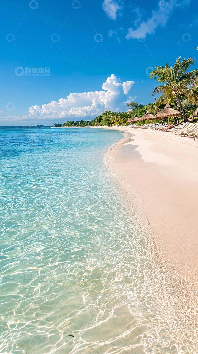 高清大图下载【趣麦麦图】热带海滩度假风光