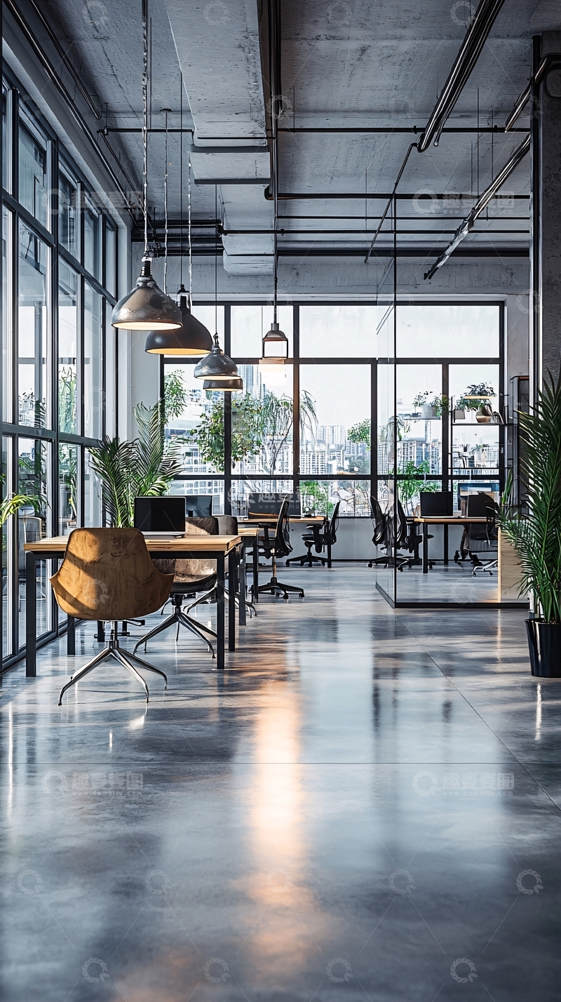 高清大图下载【趣麦麦图】现代开放式办公室设计