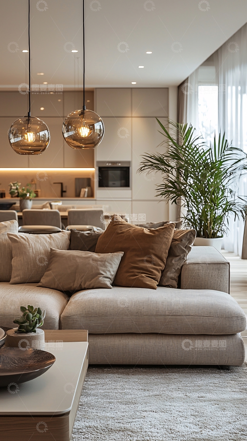 高清大图下载【趣麦麦图】现代简约客厅设计