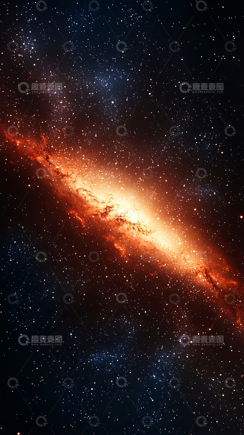 高清大图下载【趣麦麦图】星河璀璨夜空银河系