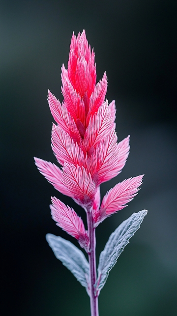 粉红色羽毛状花朵