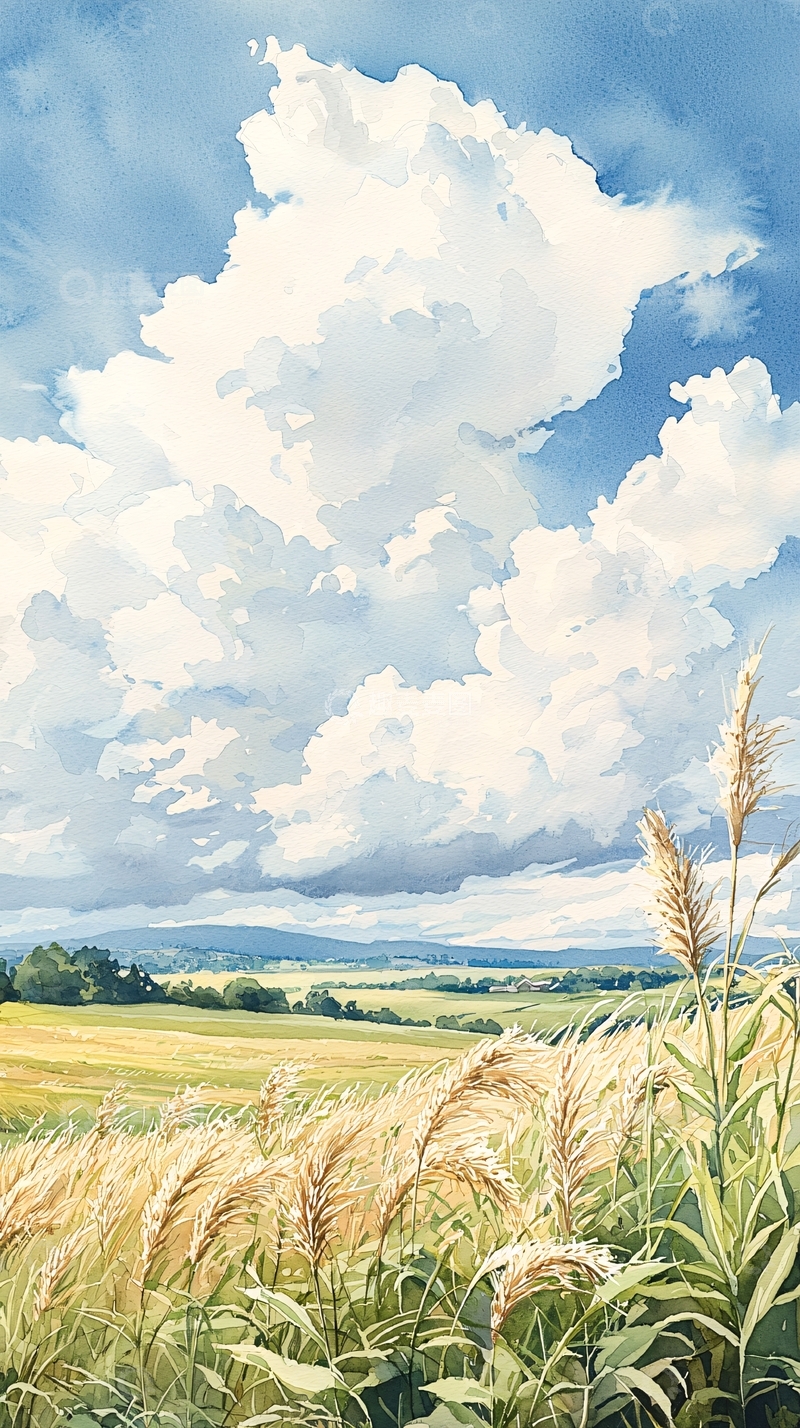 高清大图下载【趣麦麦图】夏日田野风景