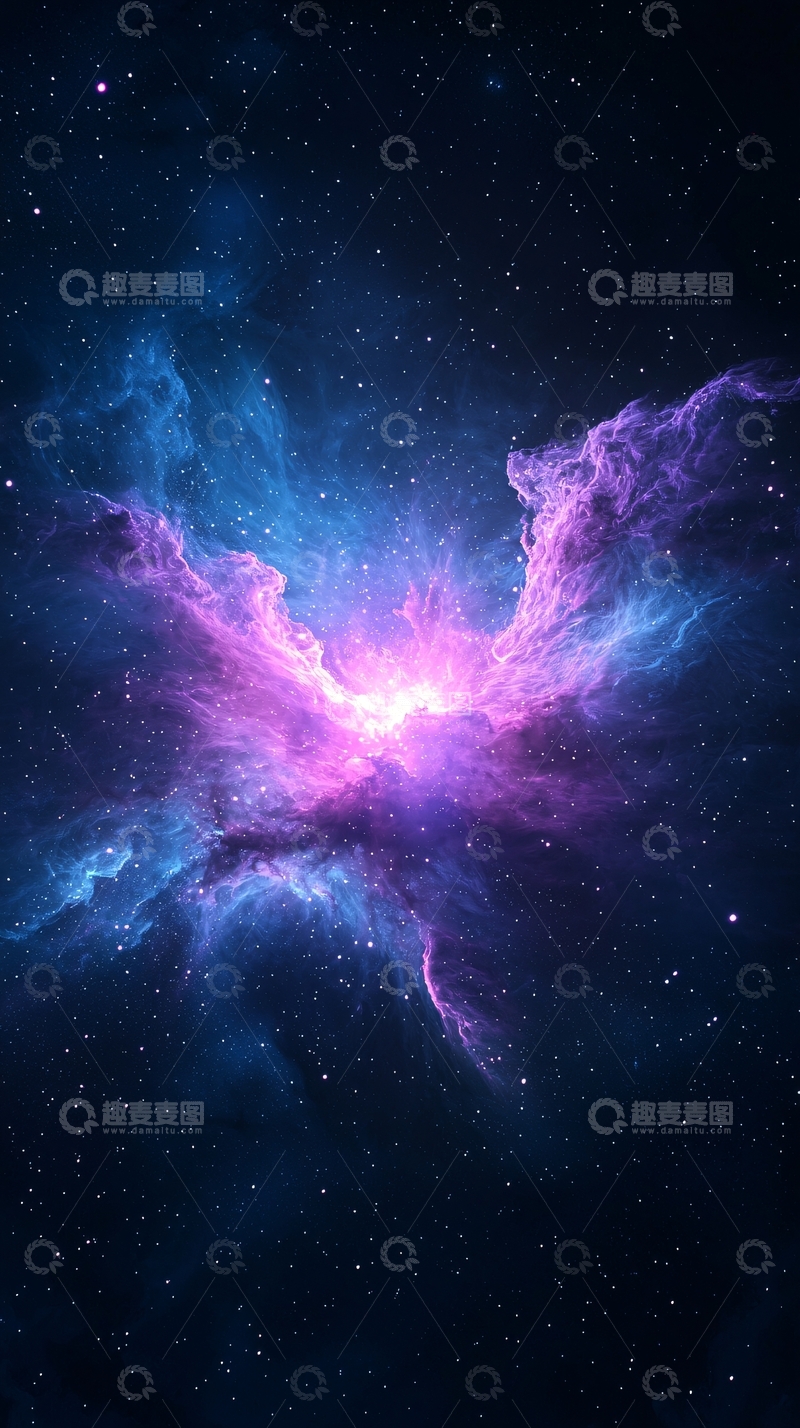 高清大图下载【趣麦麦图】星云蝴蝶形态宇宙风景