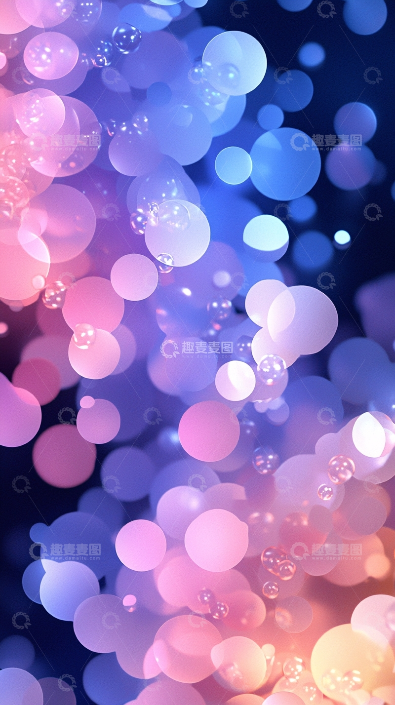 高清大图下载【趣麦麦图】梦幻泡泡背景图