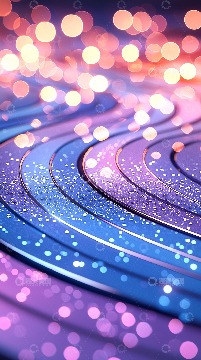 高清大图下载【趣麦麦图】梦幻光斑抽象背景