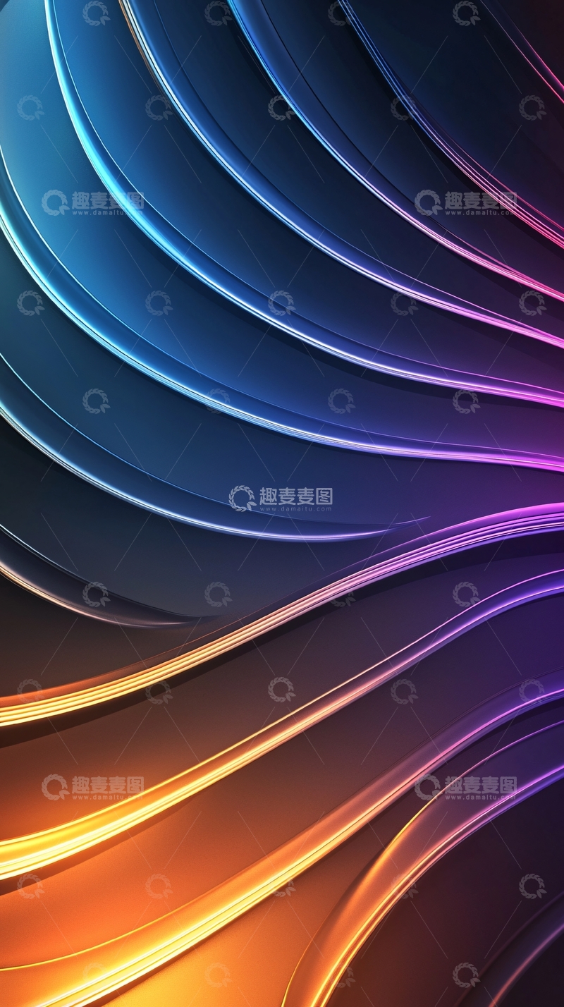 高清大图下载【趣麦麦图】动感线条抽象背景图