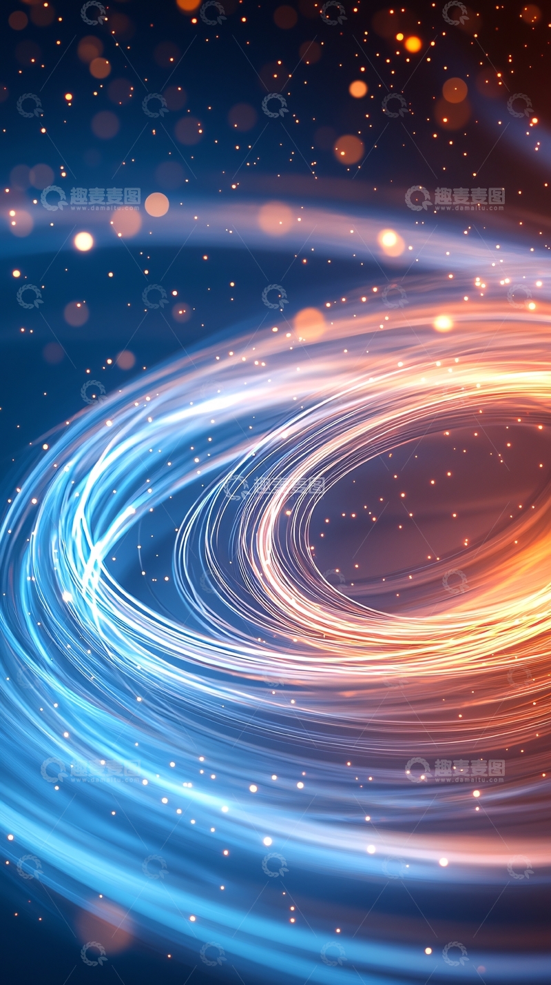 高清大图下载【趣麦麦图】光流旋转动态壁纸