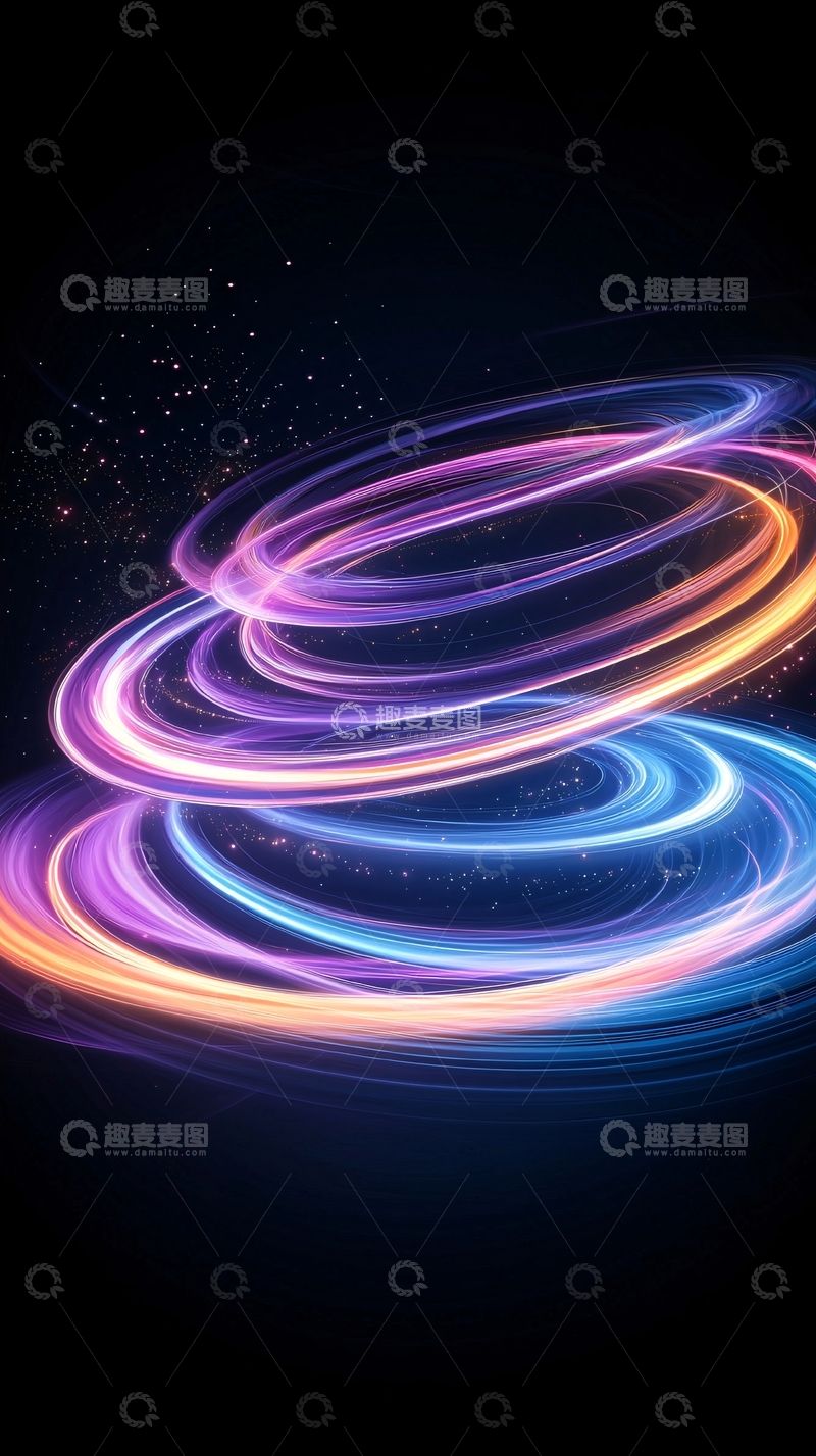 高清大图下载【趣麦麦图】光晕旋转动态效果背景