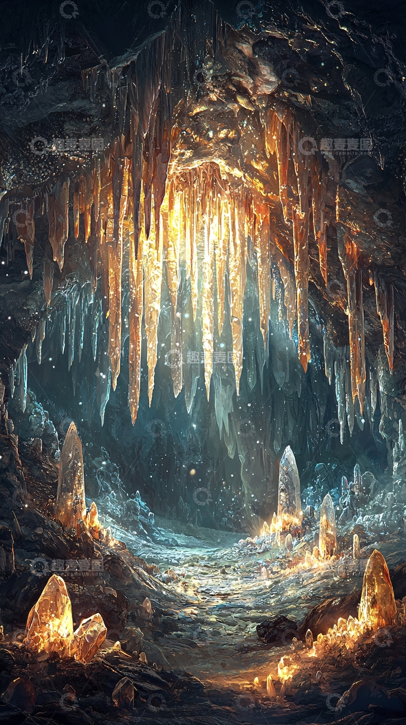 高清大图下载【趣麦麦图】梦幻水晶洞穴