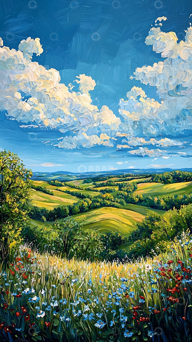 高清大图下载【趣麦麦图】夏日田园风光14
