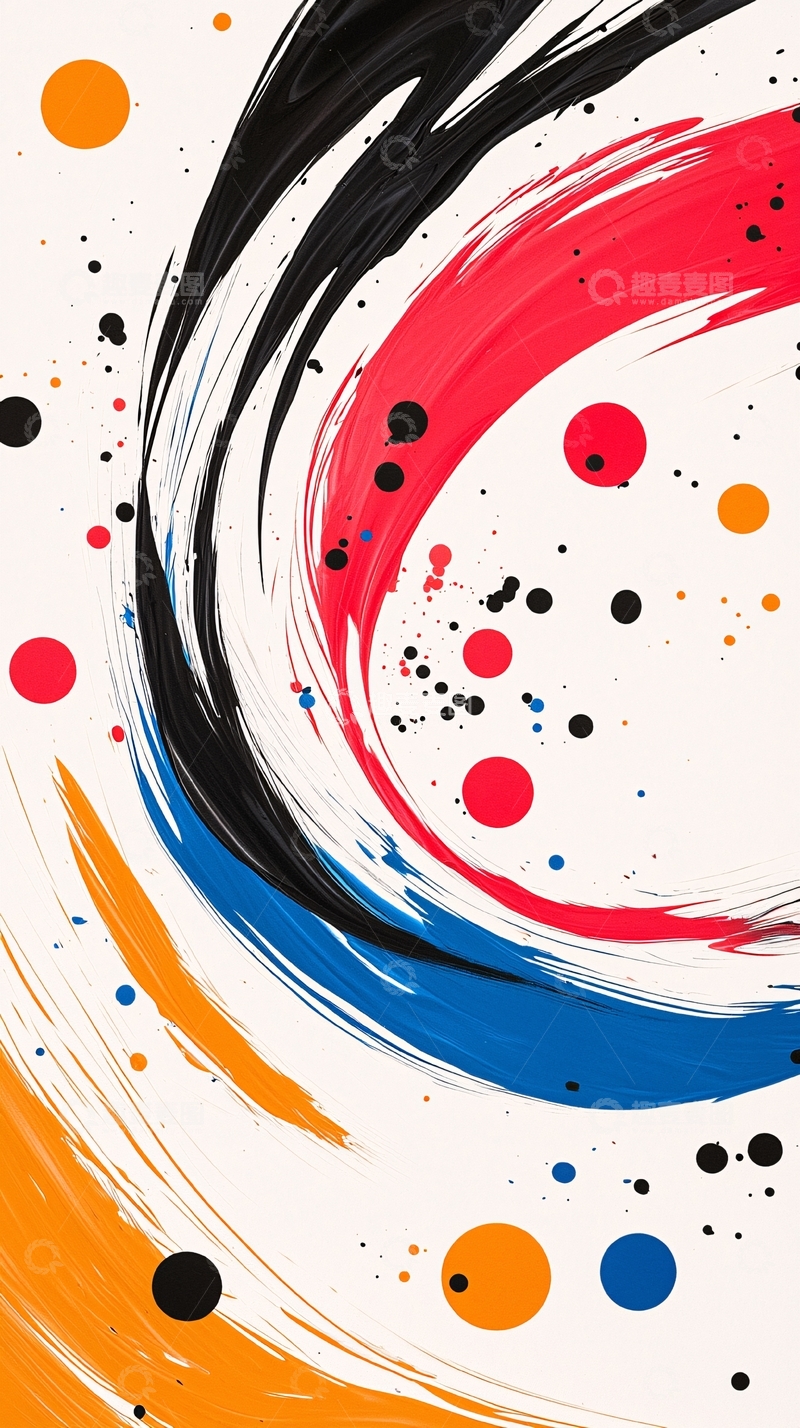 高清大图下载【趣麦麦图】抽象色彩流动艺术背景