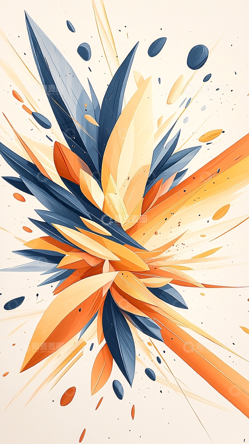 高清大图下载【趣麦麦图】抽象艺术动态飞溅图案