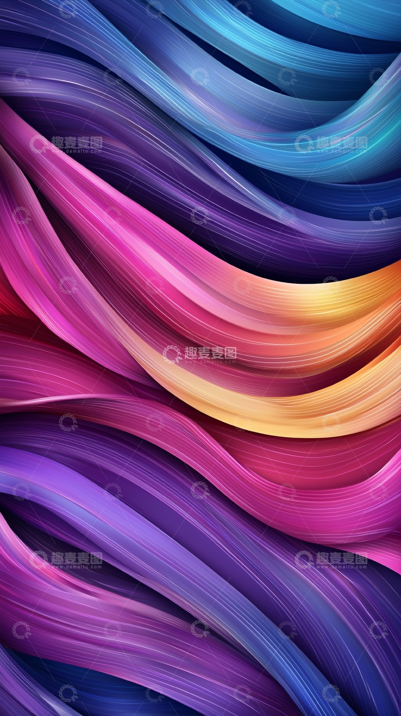 高清大图下载【趣麦麦图】色彩流动抽象背景