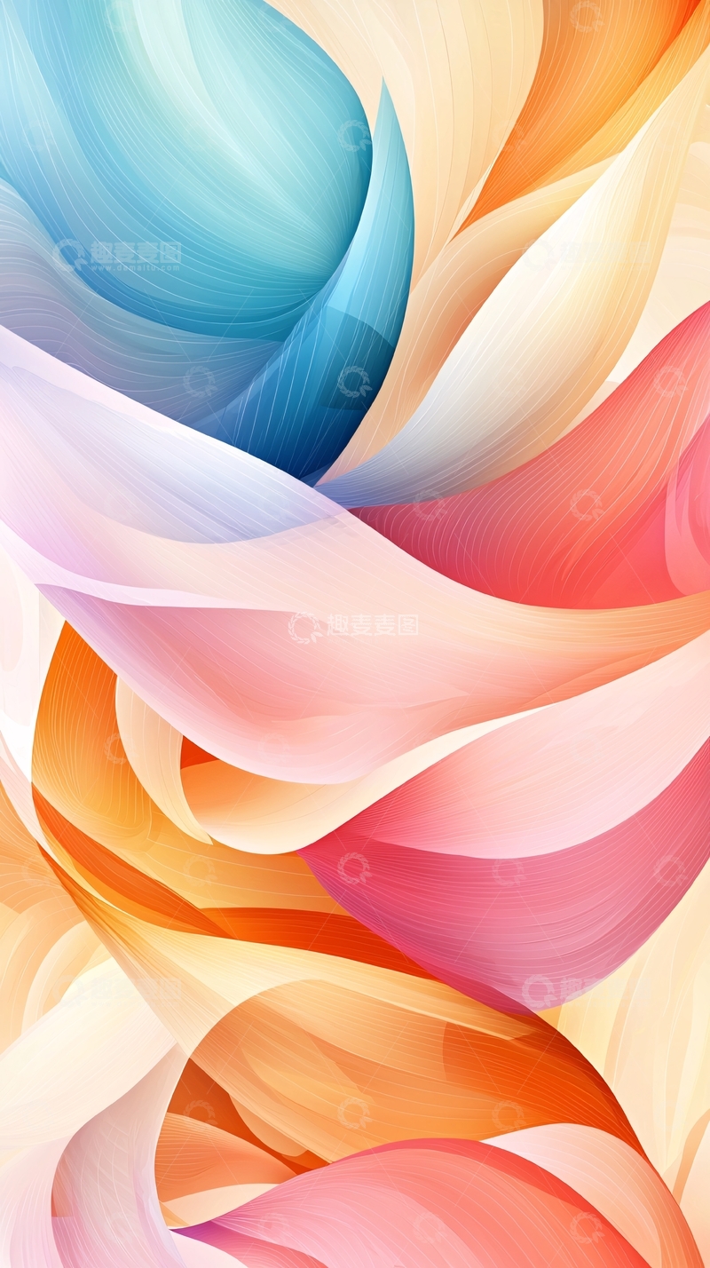 高清大图下载【趣麦麦图】抽象色彩流动艺术背景