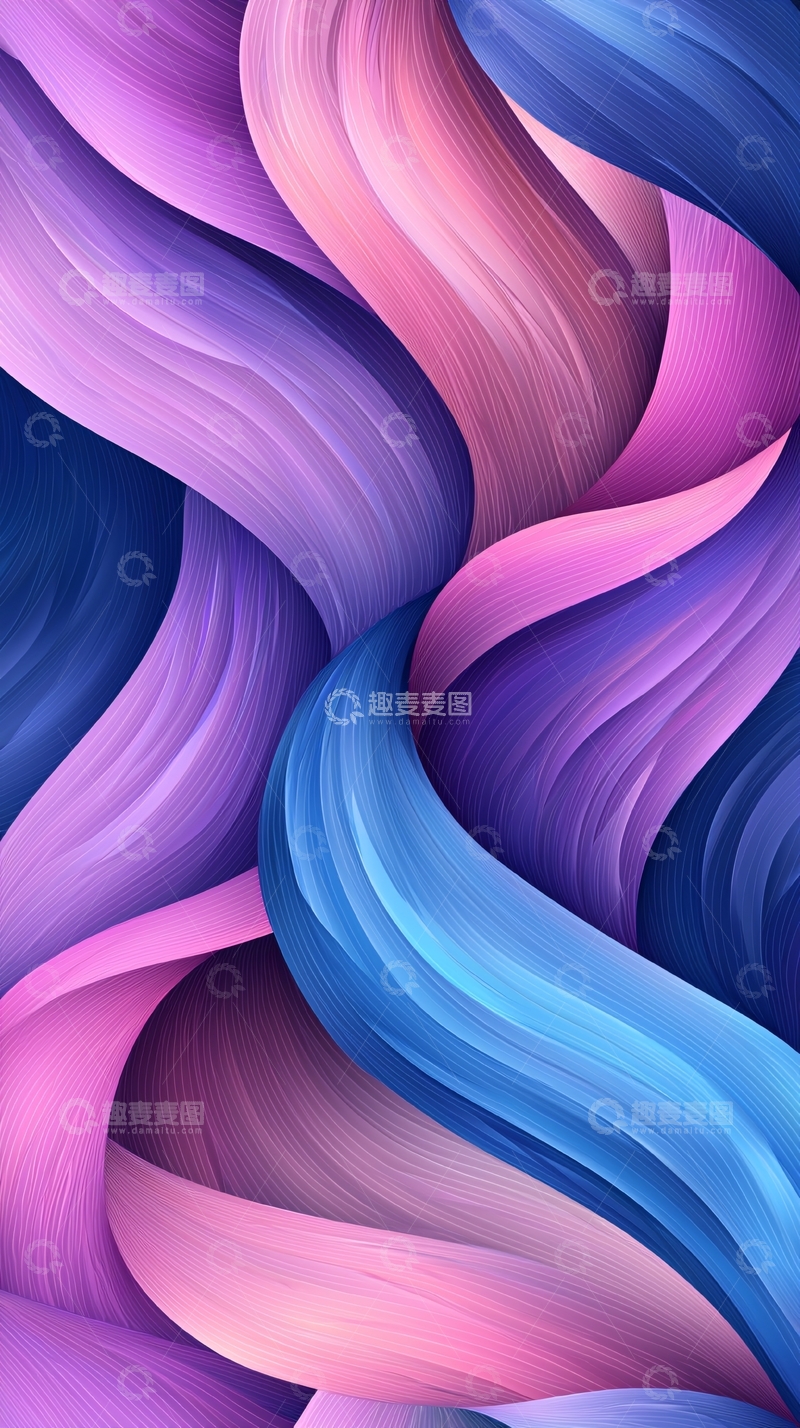 高清大图下载【趣麦麦图】抽象波浪线条艺术背景