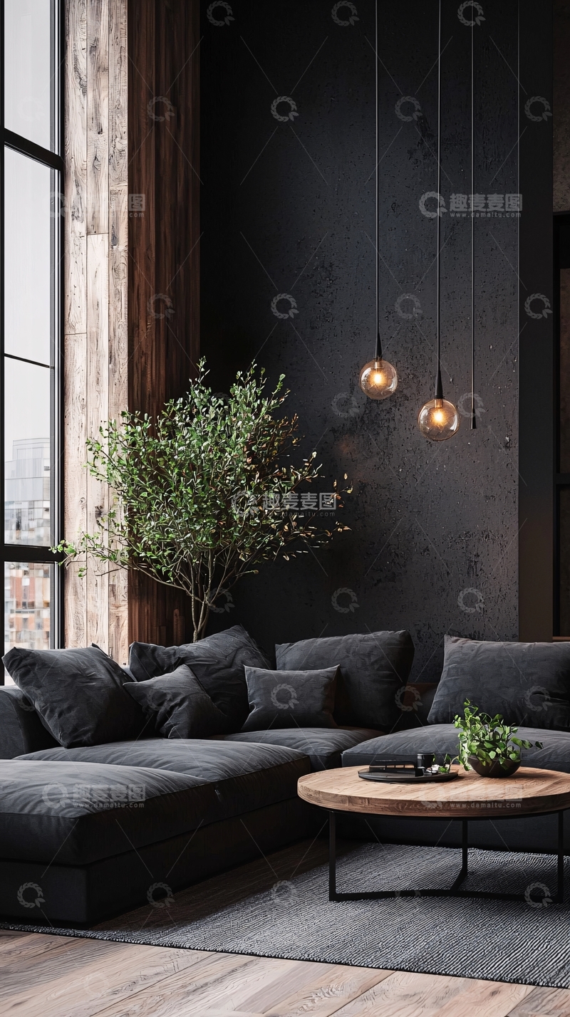 高清大图下载【趣麦麦图】现代简约客厅设计