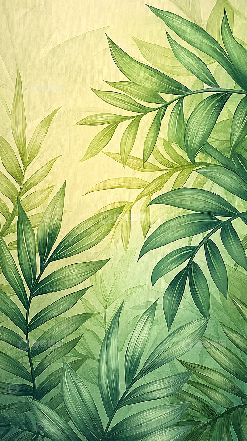 高清大图下载【趣麦麦图】热带植物叶子背景图