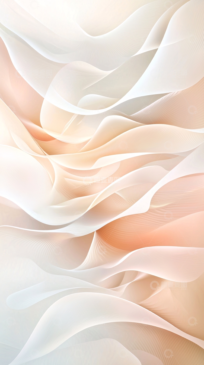 高清大图下载【趣麦麦图】柔和波浪抽象背景