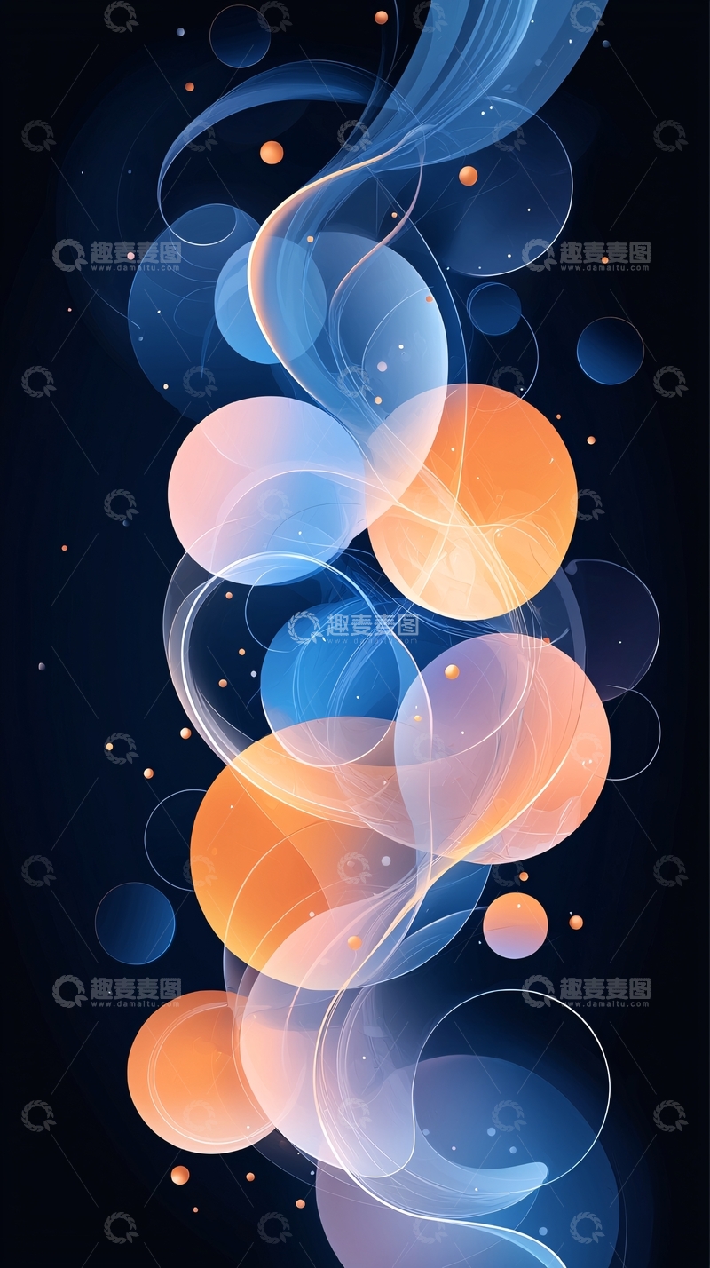 高清大图下载【趣麦麦图】抽象流体艺术背景
