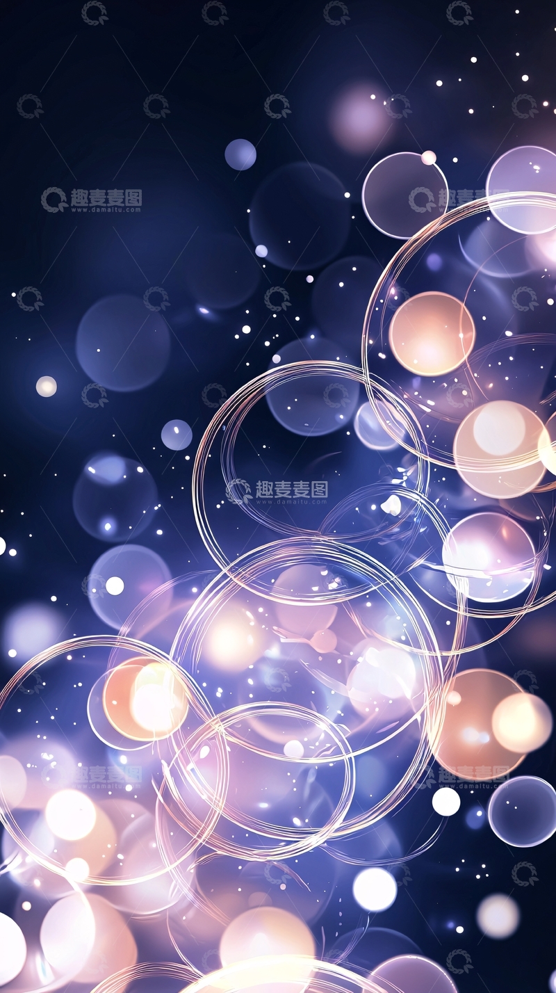 高清大图下载【趣麦麦图】梦幻泡泡背景素材