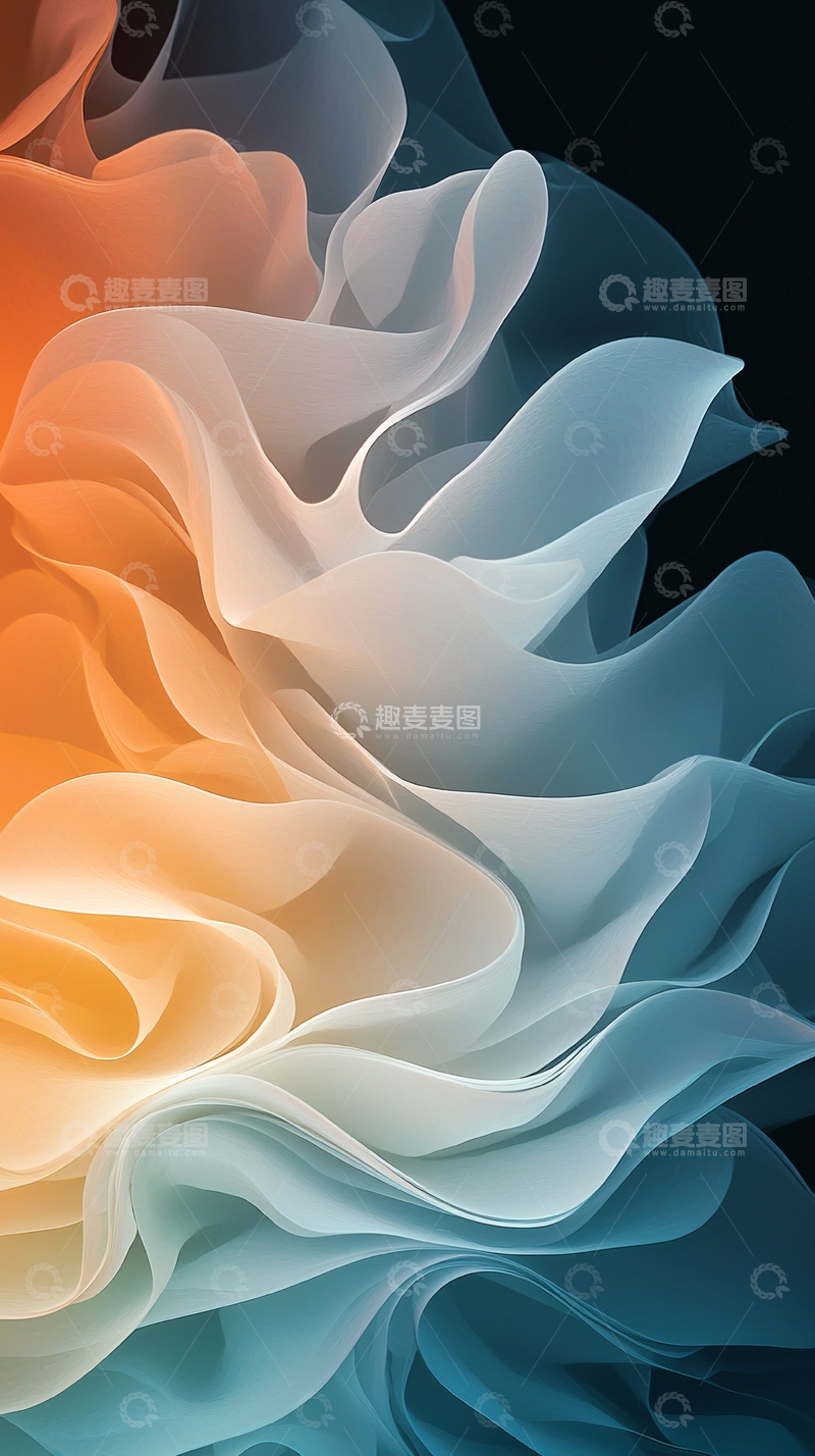 高清大图下载【趣麦麦图】抽象波浪纹理背景图