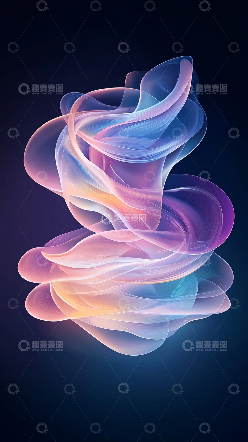 高清大图下载【趣麦麦图】抽象流动线条艺术背景
