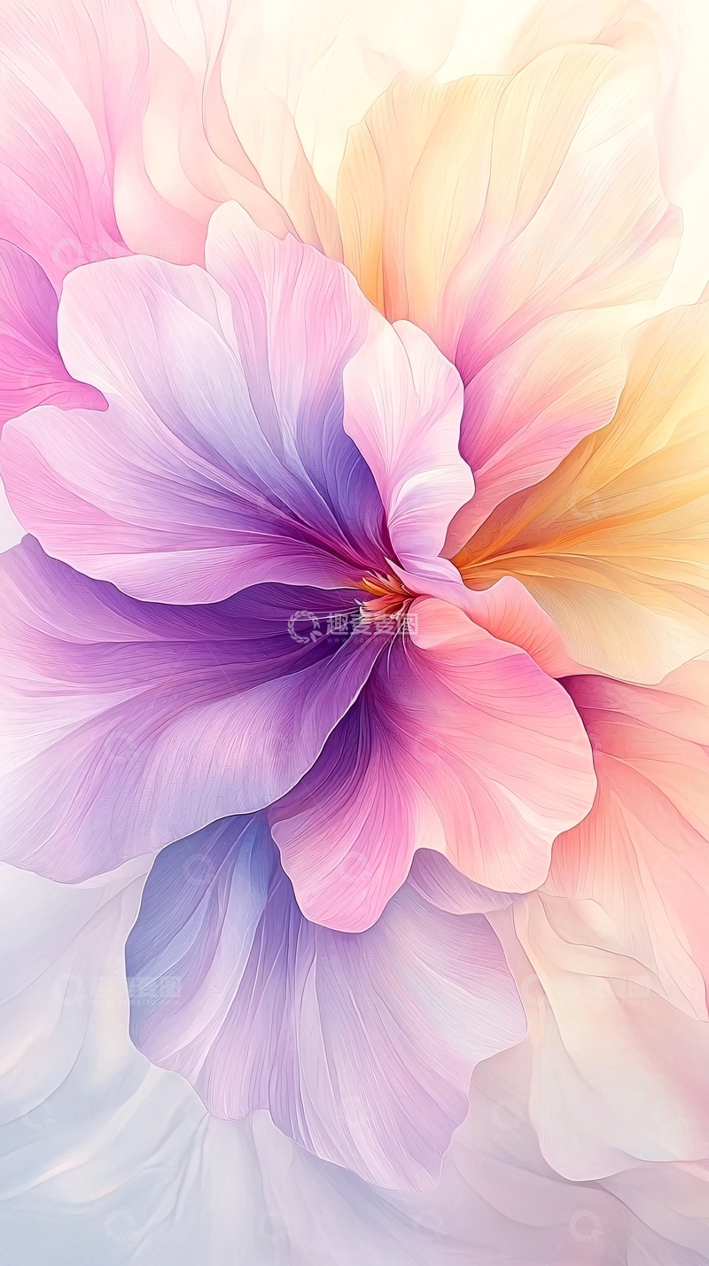 高清大图下载【趣麦麦图】梦幻色彩花卉艺术壁纸