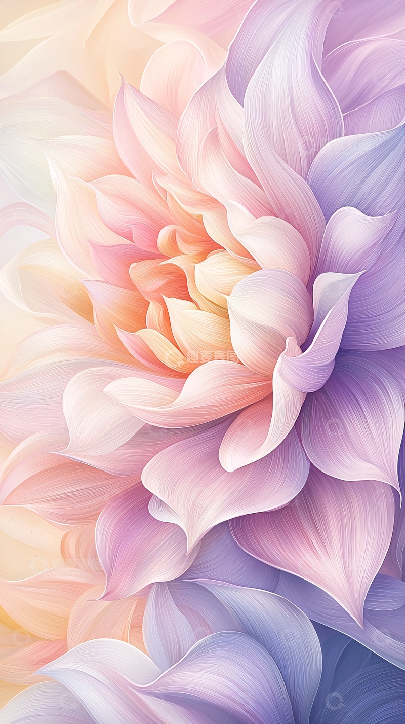 高清大图下载【趣麦麦图】梦幻花朵抽象艺术背景图