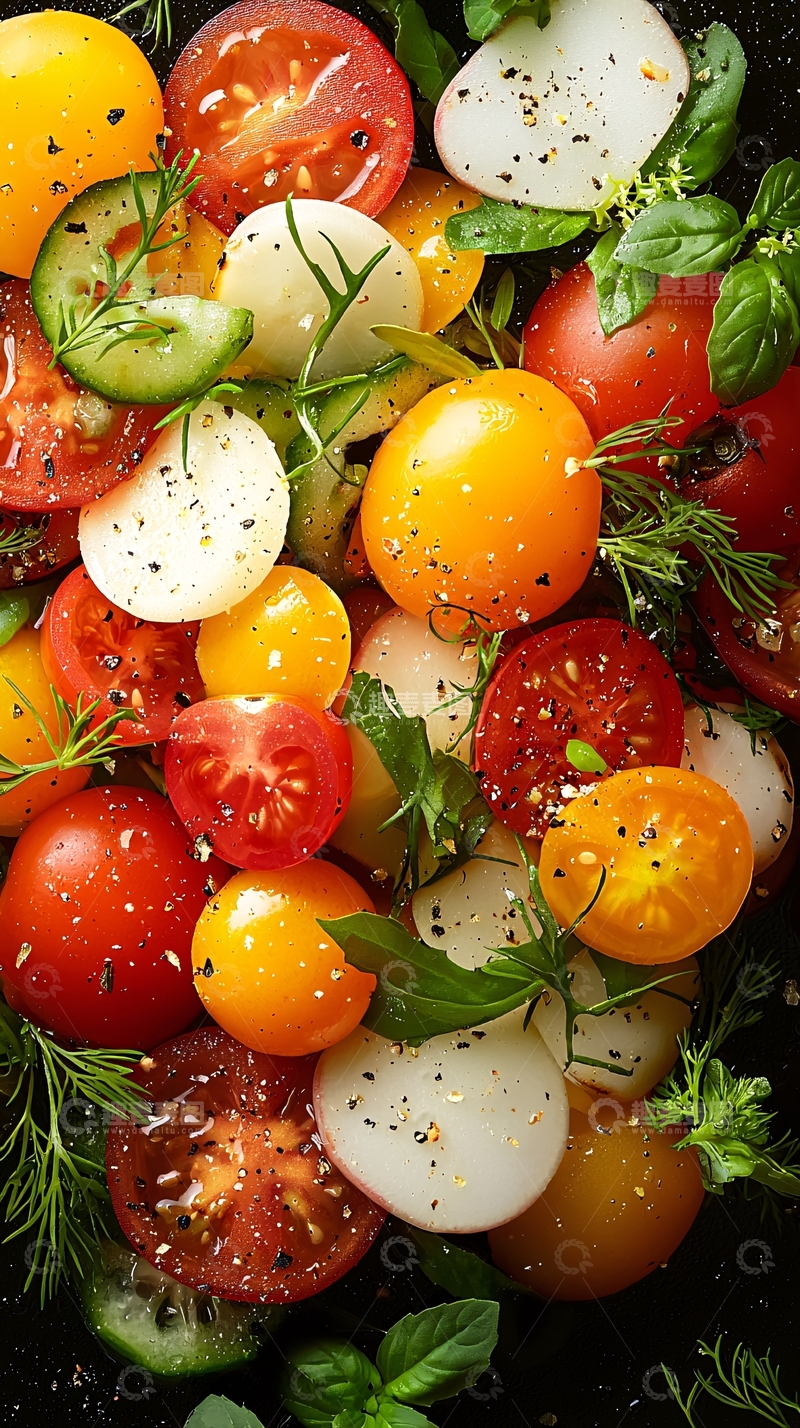 高清大图下载【趣麦麦图】新鲜蔬菜沙拉