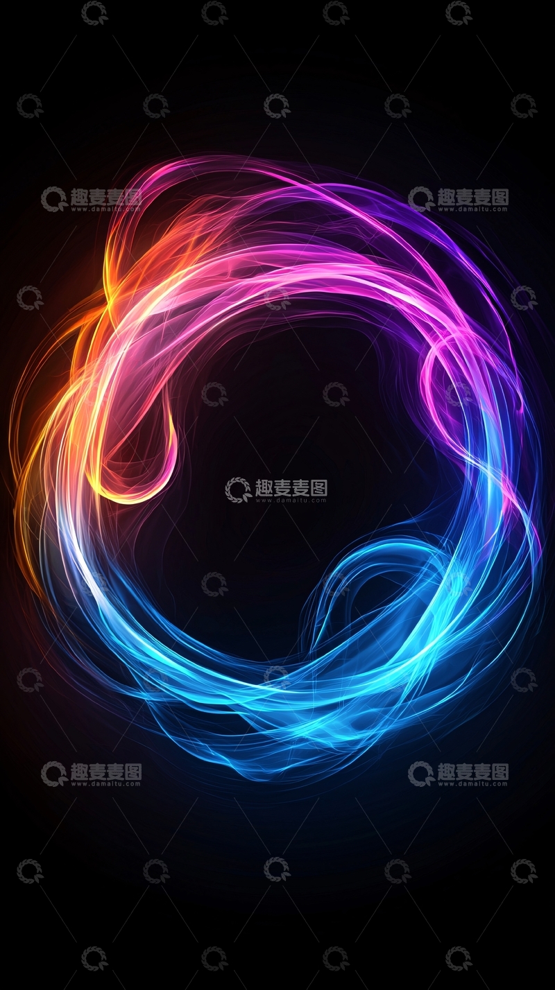 高清大图下载【趣麦麦图】色彩流动的抽象艺术背景