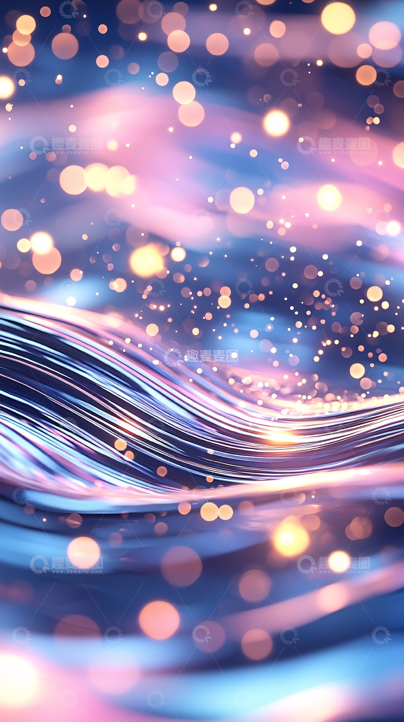 高清大图下载【趣麦麦图】梦幻波光粼粼动态壁纸