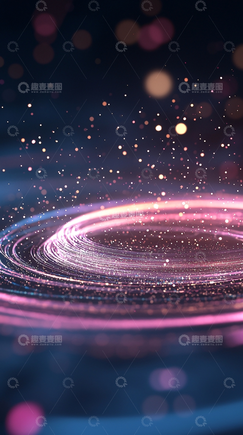 高清大图下载【趣麦麦图】光圈粒子动态壁纸