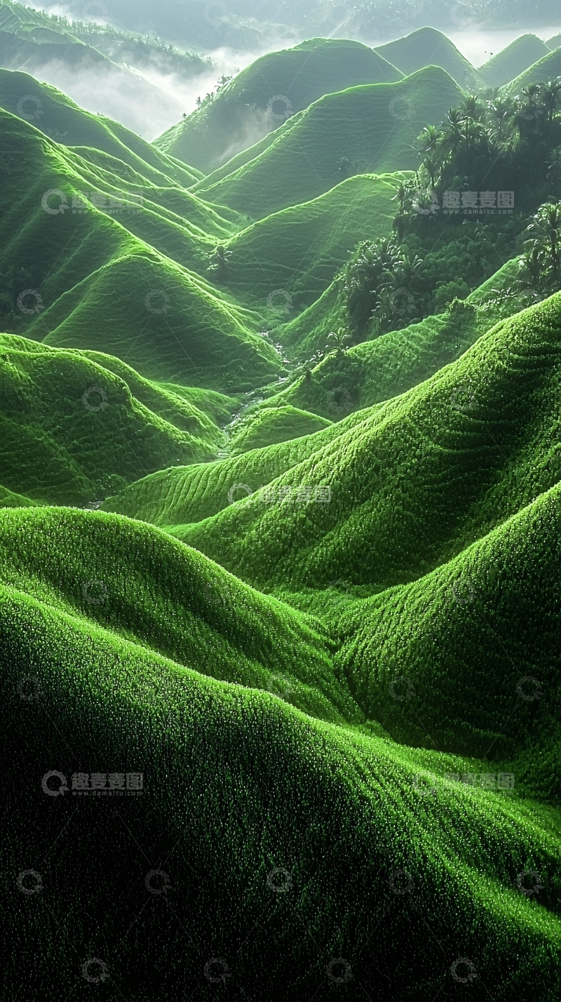 高清大图下载【趣麦麦图】绿色山丘自然风光