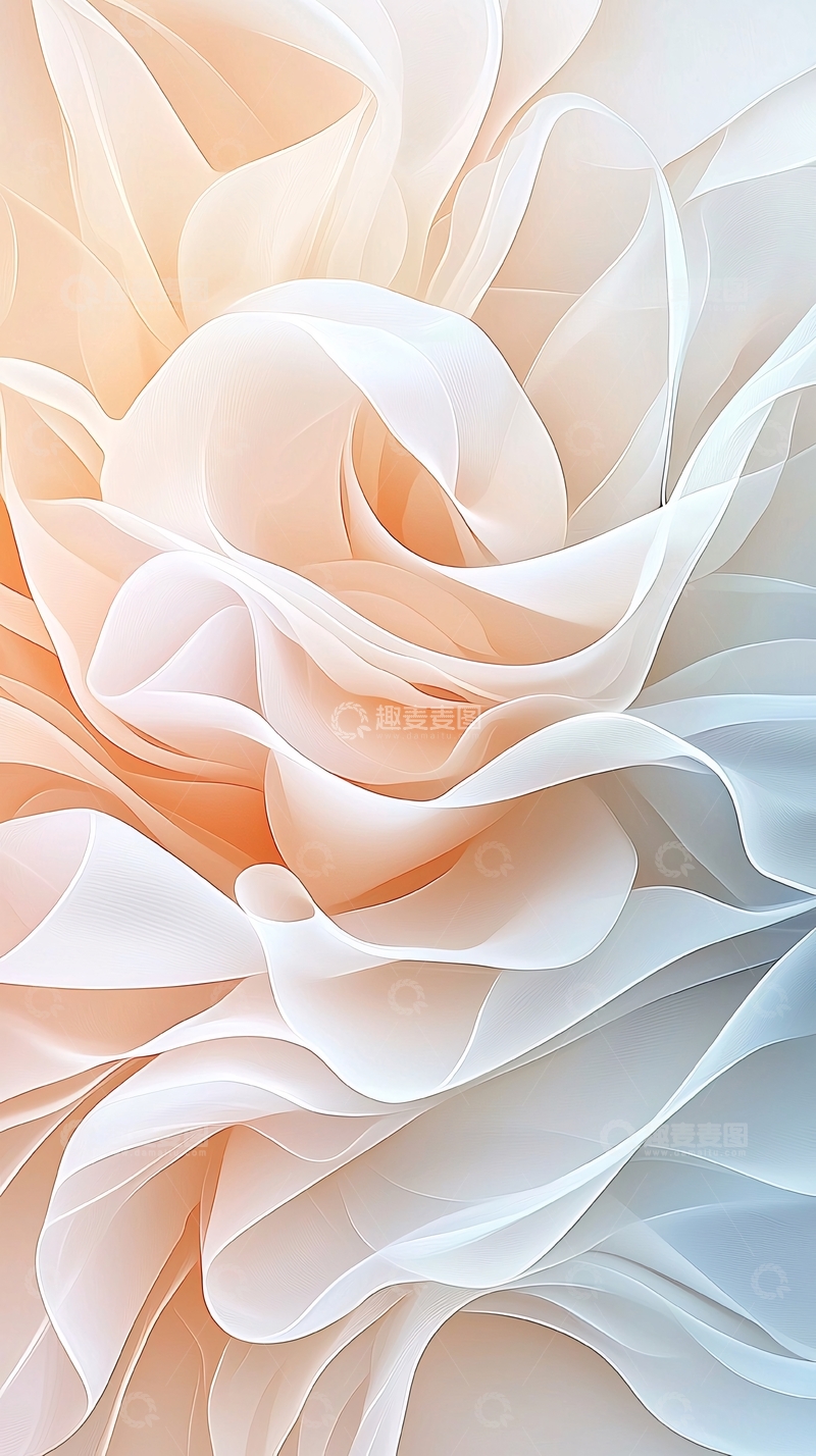 高清大图下载【趣麦麦图】抽象波浪线条艺术背景