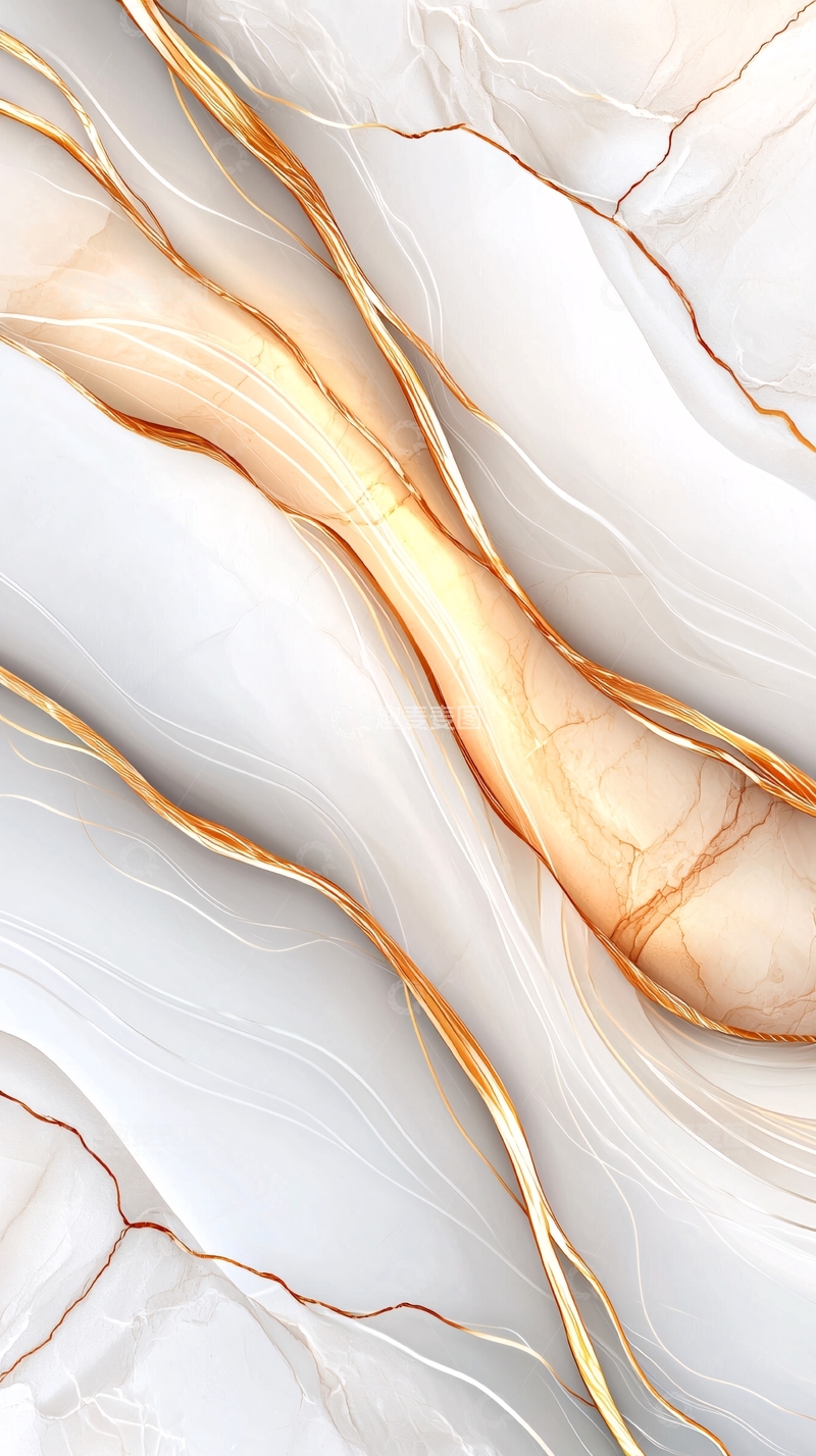 高清大图下载【趣麦麦图】金色丝线大理石纹理背景