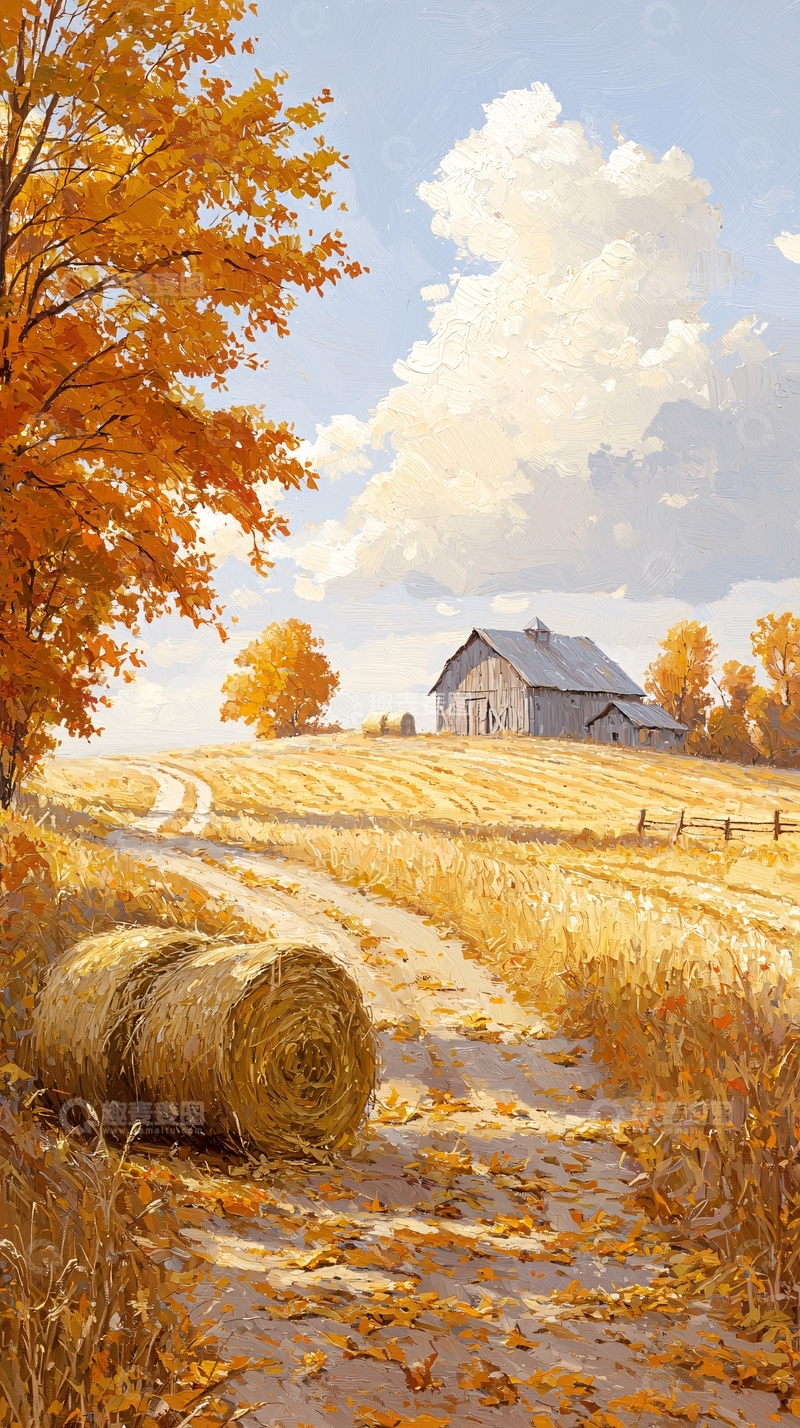 高清大图下载【趣麦麦图】秋日田园风光116