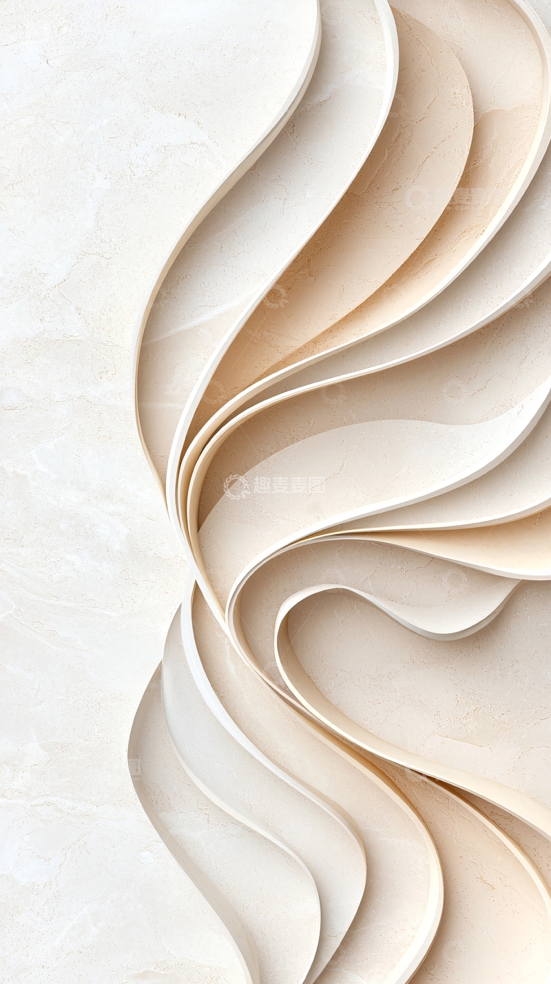 高清大图下载【趣麦麦图】抽象曲线艺术背景素材