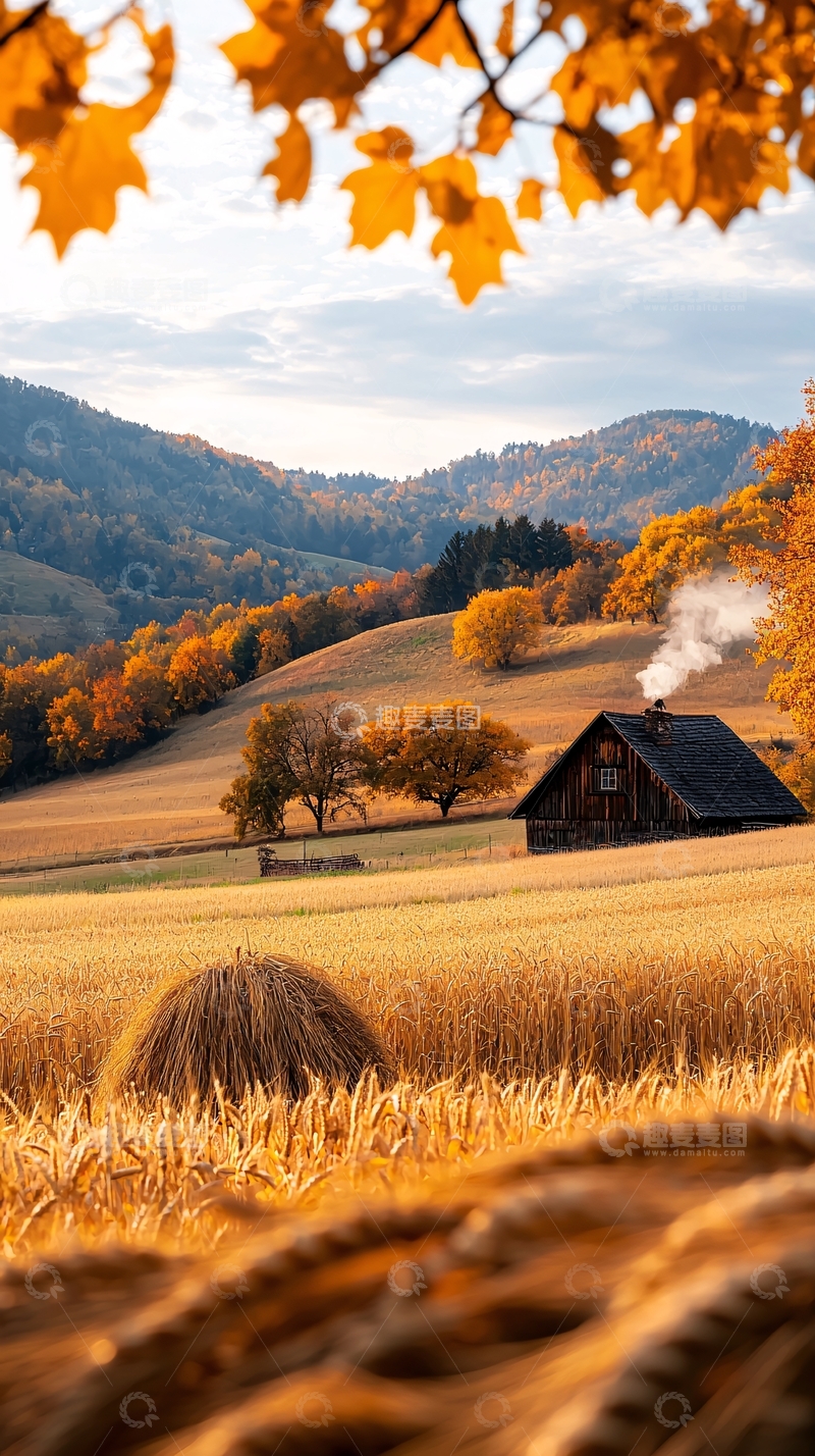 高清大图下载【趣麦麦图】秋日田园风光115