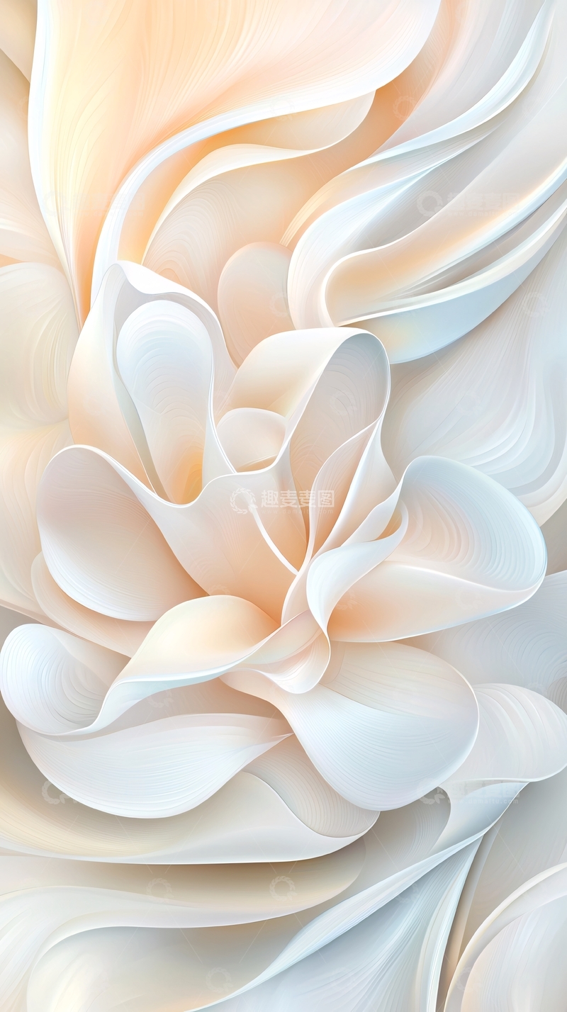 高清大图下载【趣麦麦图】抽象花卉艺术背景图