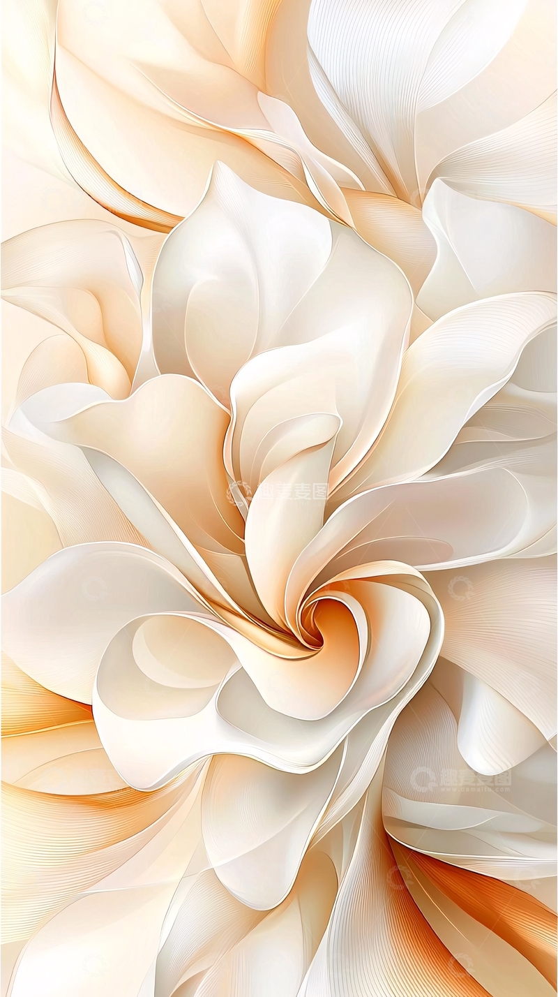 高清大图下载【趣麦麦图】抽象花卉艺术背景图